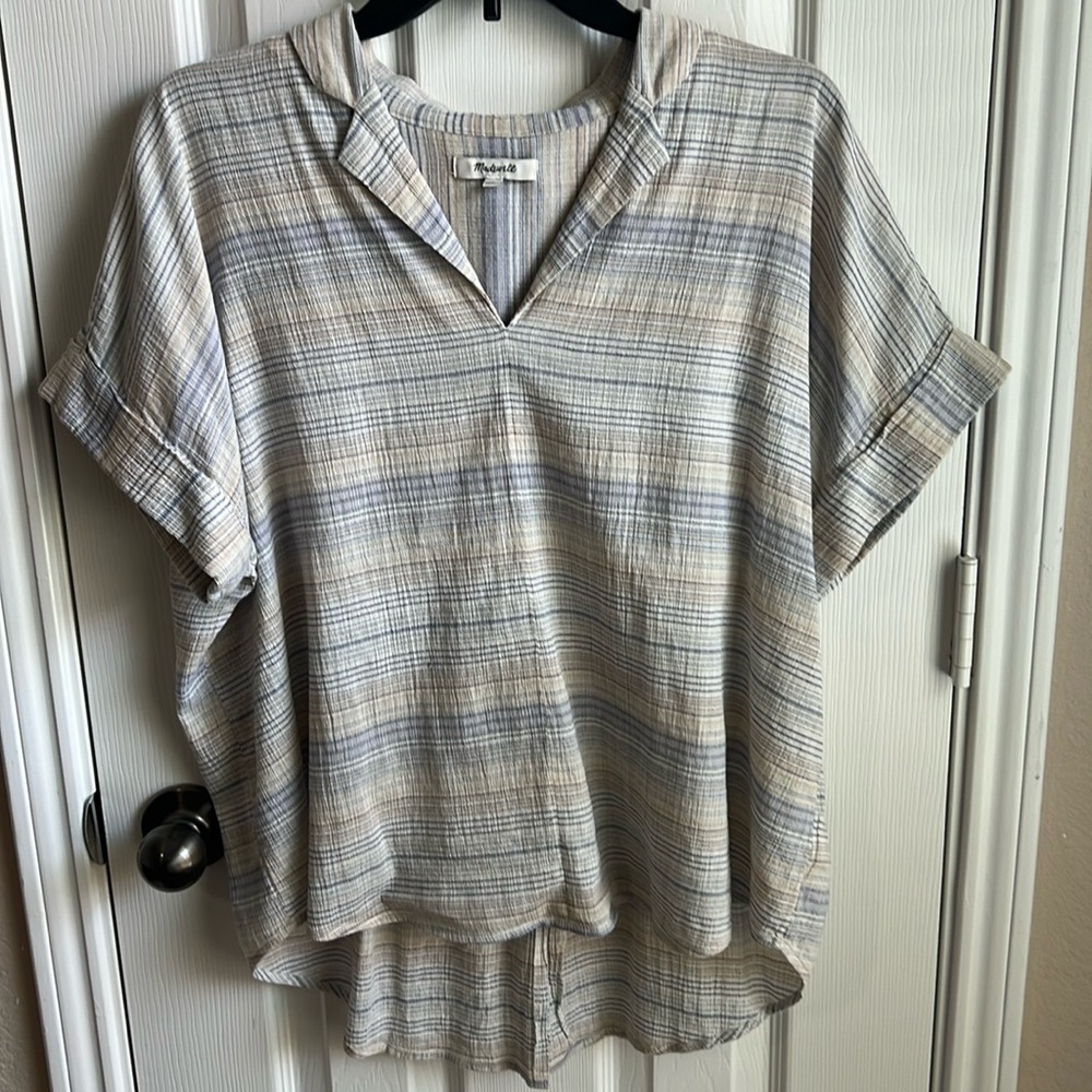 Madewell Crinkle Hayden Popover Top